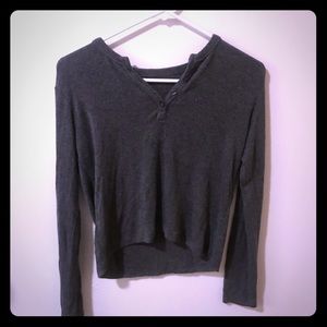 Grey Brandy Top